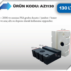 130 LT KARAVAN SU DEPOSU BEYAZ