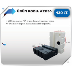 130 LT KARAVAN SU DEPOSU BEYAZ