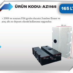 165 LT KARAVAN SU DEPOSU BEYAZ