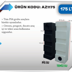 175 LT KARAVAN SU DEPOSU BEYAZ