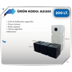 200 LT KARAVAN SU DEPOSU BEYAZ