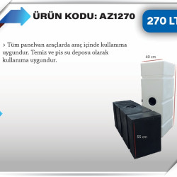 270 LT KARAVAN SU DEPOSU BEYAZ