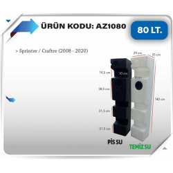 80 LT KARAVAN SU DEPOSU BEYAZ