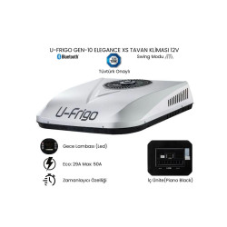 U-FRİGO 8000 BTU 12V TAVAN KLİMASI GEN-10 29A