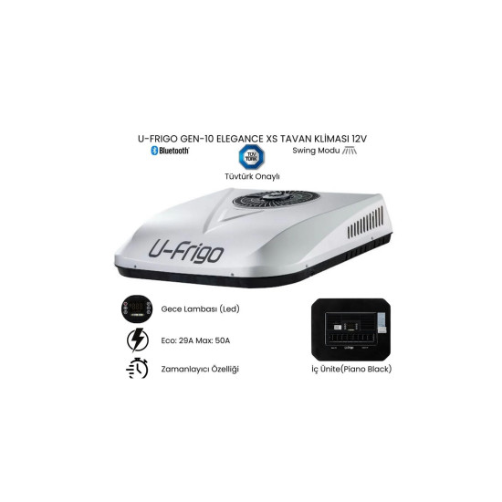 U-FRİGO 8000 BTU 12V TAVAN KLİMASI GEN-10 29A