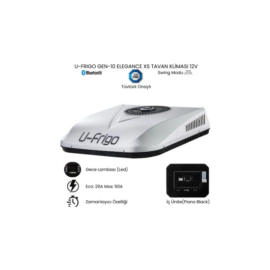 U-FRİGO 8500 BTU 12V TAVAN KLİMASI GEN-11 30A