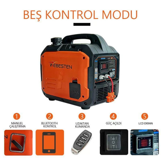 12V WEBESTEN DC PORTATİF AKÜ ŞARJ JENERATÖRÜ