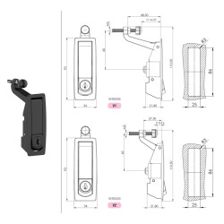 KARAVAN BAGAJ KİLİDİ DAR TİP